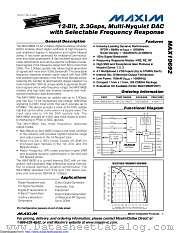 MAX19692EXW-D datasheet pdf MAXIM - Dallas Semiconductor