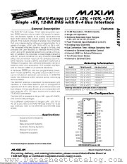 MAX197ACWI+ datasheet pdf MAXIM - Dallas Semiconductor