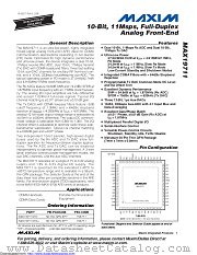 MAX19711ETN+ datasheet pdf MAXIM - Dallas Semiconductor