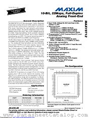 MAX19712ETN+ datasheet pdf MAXIM - Dallas Semiconductor