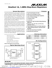 MAX1973EUB+ datasheet pdf MAXIM - Dallas Semiconductor