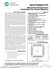 MAX1978ETM+TW datasheet pdf MAXIM - Dallas Semiconductor