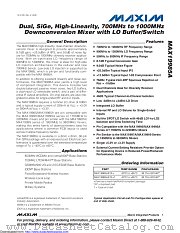 MAX19985 datasheet pdf MAXIM - Dallas Semiconductor