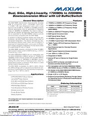 MAX19995 datasheet pdf MAXIM - Dallas Semiconductor