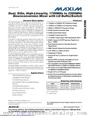 MAX19995A datasheet pdf MAXIM - Dallas Semiconductor