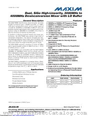 MAX19999ETX+T datasheet pdf MAXIM - Dallas Semiconductor