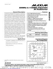 MAX2010ETI+T datasheet pdf MAXIM - Dallas Semiconductor