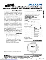 MAX2016 datasheet pdf MAXIM - Dallas Semiconductor