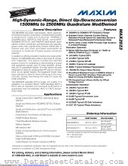 MAX2023 datasheet pdf MAXIM - Dallas Semiconductor