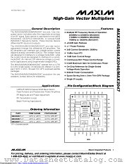 MAX2047ETJ+ datasheet pdf MAXIM - Dallas Semiconductor