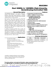 MAX2064ETM+ datasheet pdf MAXIM - Dallas Semiconductor