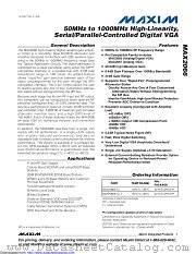 MAX2066ETL+ datasheet pdf MAXIM - Dallas Semiconductor
