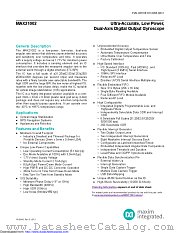MAX21002 datasheet pdf MAXIM - Dallas Semiconductor