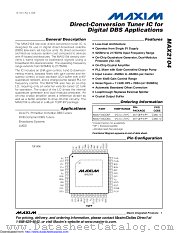 MAX2104CCM+TD datasheet pdf MAXIM - Dallas Semiconductor