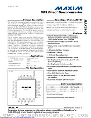MAX2106UCM+TD datasheet pdf MAXIM - Dallas Semiconductor