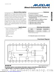 MAX2108CEG+ datasheet pdf MAXIM - Dallas Semiconductor