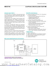 MAX21105ELE+ datasheet pdf MAXIM - Dallas Semiconductor