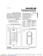 MAX214EWI+T datasheet pdf MAXIM - Dallas Semiconductor