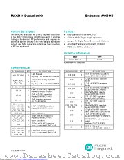 MAX2140EVKIT datasheet pdf MAXIM - Dallas Semiconductor