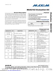 MAX2163EVKIT datasheet pdf MAXIM - Dallas Semiconductor
