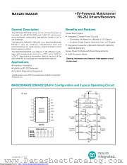 MAX233EPP+G36 datasheet pdf MAXIM - Dallas Semiconductor