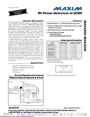 MAX2208EBS+T10 datasheet pdf MAXIM - Dallas Semiconductor