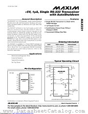 MAX221CAE+T datasheet pdf MAXIM - Dallas Semiconductor