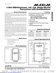 MAX221ECUE-T datasheet pdf MAXIM - Dallas Semiconductor