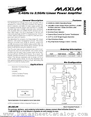MAX2242EBC datasheet pdf MAXIM - Dallas Semiconductor