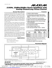 MAX2245EBL datasheet pdf MAXIM - Dallas Semiconductor
