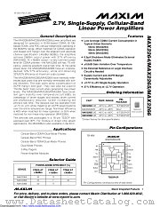 MAX2265E/D datasheet pdf MAXIM - Dallas Semiconductor