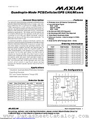 MAX2531ETI datasheet pdf MAXIM - Dallas Semiconductor