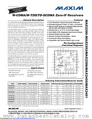 MAX2401 datasheet pdf MAXIM - Dallas Semiconductor