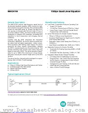 MAX24104ELT+ datasheet pdf MAXIM - Dallas Semiconductor