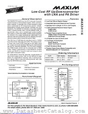MAX2411AEEI+ datasheet pdf MAXIM - Dallas Semiconductor