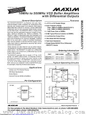 MAX2470EUT+T datasheet pdf MAXIM - Dallas Semiconductor