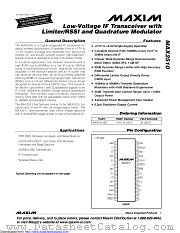 MAX2510EEI+T datasheet pdf MAXIM - Dallas Semiconductor