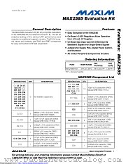 MAX2585EVKIT datasheet pdf MAXIM - Dallas Semiconductor
