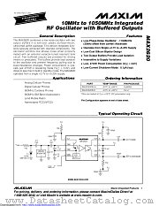 MAX2620EUA-T datasheet pdf MAXIM - Dallas Semiconductor