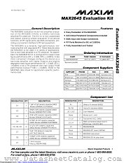 MAX2645EVKIT+ datasheet pdf MAXIM - Dallas Semiconductor