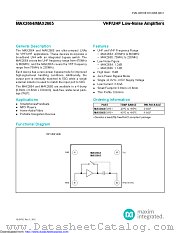 MAX2665EWS+T datasheet pdf MAXIM - Dallas Semiconductor