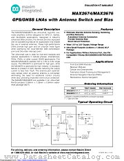 MAX2674EWT+T datasheet pdf MAXIM - Dallas Semiconductor