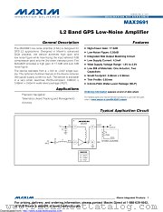 MAX2691EWS+T datasheet pdf MAXIM - Dallas Semiconductor