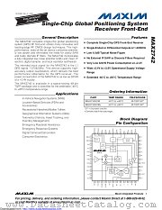 MAX2742ECM+D datasheet pdf MAXIM - Dallas Semiconductor