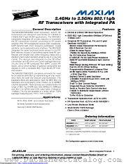 MAX2832ETM+TG2Z datasheet pdf MAXIM - Dallas Semiconductor