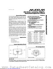 MAX294ESA+ datasheet pdf MAXIM - Dallas Semiconductor