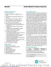MAX2992ECB+ datasheet pdf MAXIM - Dallas Semiconductor