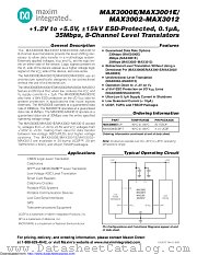 MAX3002EBP+T datasheet pdf MAXIM - Dallas Semiconductor