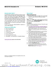 MAX30105ACCEVKIT datasheet pdf MAXIM - Dallas Semiconductor