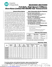 MAX3081CSA+ datasheet pdf MAXIM - Dallas Semiconductor
